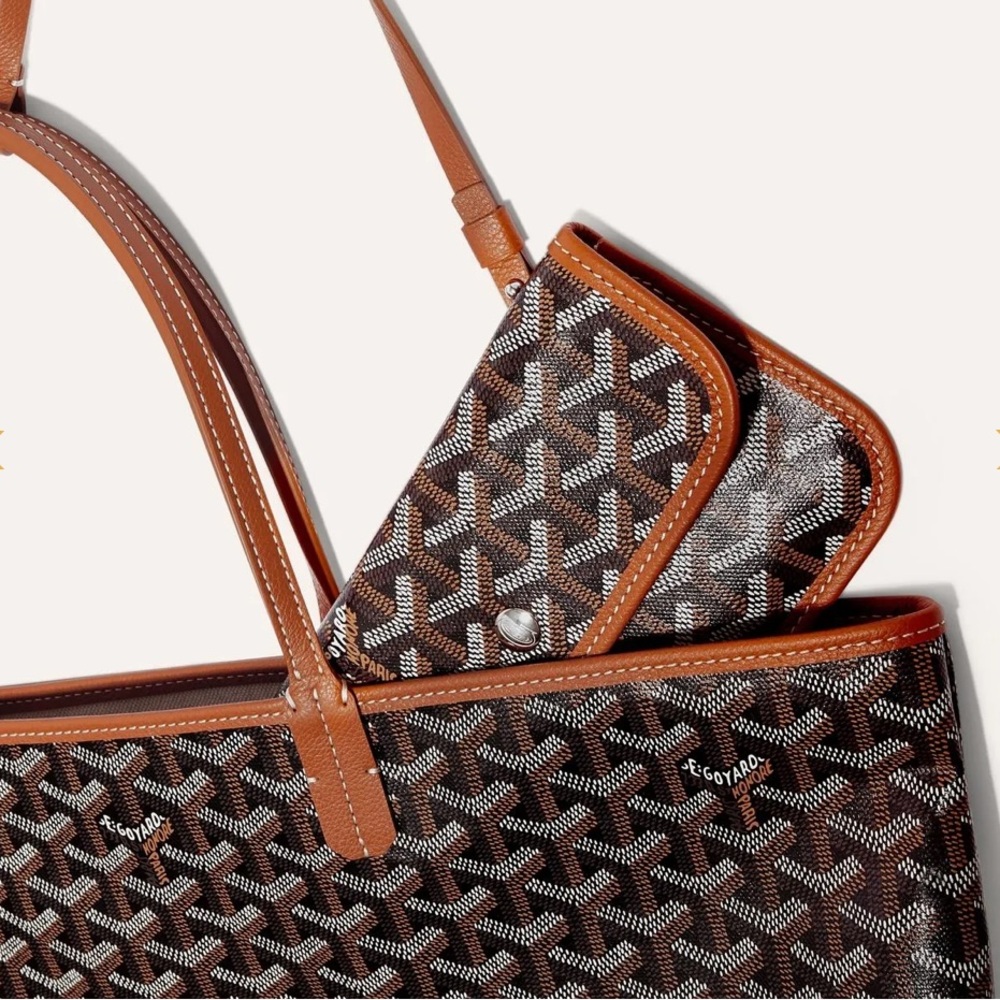 NWT Goyard Saint Louis PM Tote - Black & Tan - Picture 4 of 4